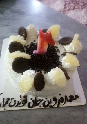 عکسی از دستور کیک تولد یک سالگی
