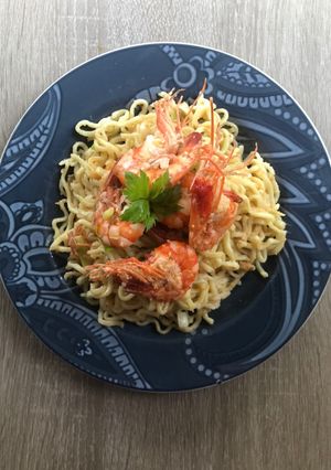 Foto resep Mie Garlic Udang