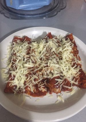 Una foto de Enchiladas en el horno