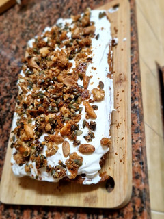 Una foto de Carrot cake con granola de Jordi Cruz