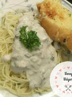 Foto resep Creamy Mushroom Pasta/Spaghetti