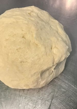 Une photo de Pâte brisée épeautre, crème et manzana