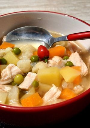 Zöldséges húsleves recept fotója
