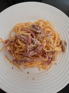 Foto resep Fetucini cream carbonara