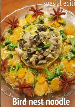 Foto resep Bird nest noodle