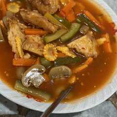 Ayam asam manis vegetarian রেসিপির প্রধান ছবি
