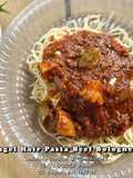 Angel Hair Pasta Bolognese