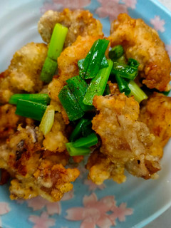 蔥花米槳鹹酥雞塊 的食譜成品照片