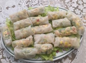 Una foto de Rollitos de papel de arroz