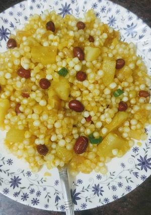 A picture of Sabudana khichdi.
