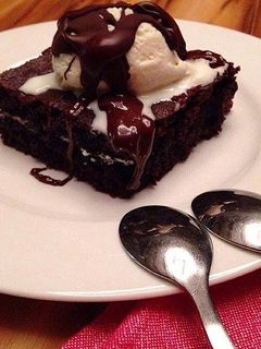 Una foto de Brownie con Oreo