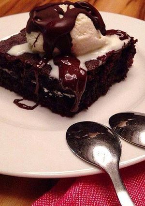 Una foto de Brownie con Oreo