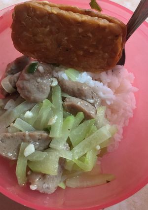 Foto resep Tumis bakso labu (untuk anak)