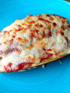 Una foto de Berenjenas a la parmesana