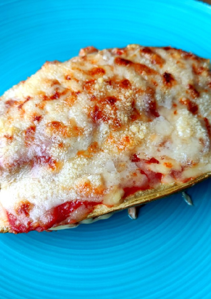 Una foto de Berenjenas a la parmesana