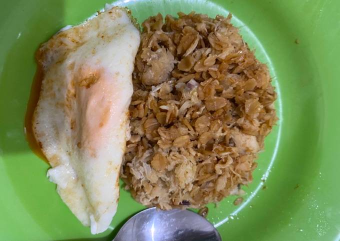 Nasi Oat goreng kepiting