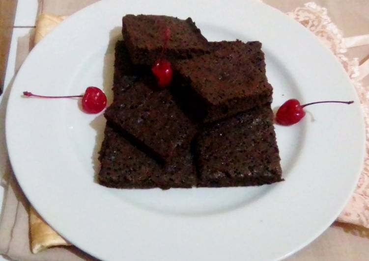 Brownies Panggang Irit Lembut Moist (Tanpa DCC)