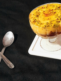 A picture of Rabdi Gulab Jamun Parfait.