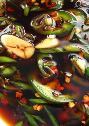 A picture of Super Easy Spicy Korean Style Soy Dipping Sauce.