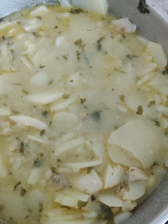 Una foto de Patatas en salsa verde