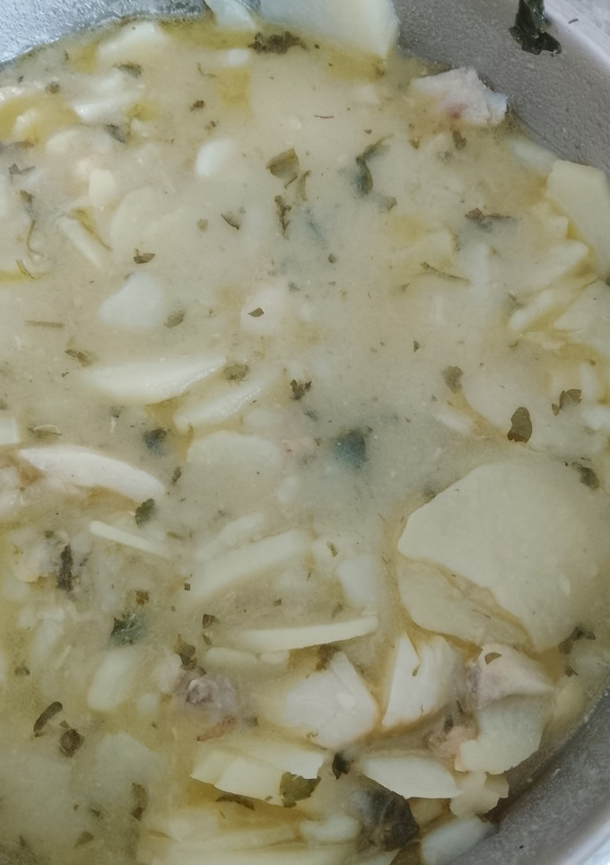 Una foto de Patatas en salsa verde