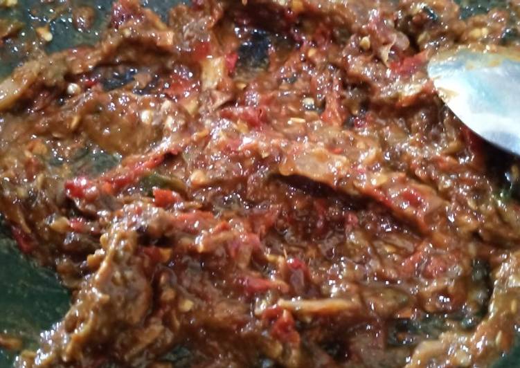 Sambal terasi daun jeruk