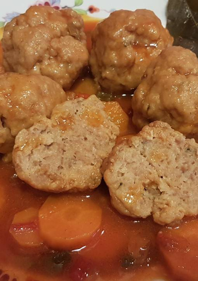 Una foto de Albóndigas en salsa exprés