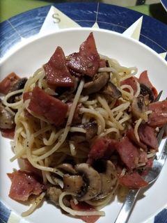 Foto resep Aglio olio smokebeef