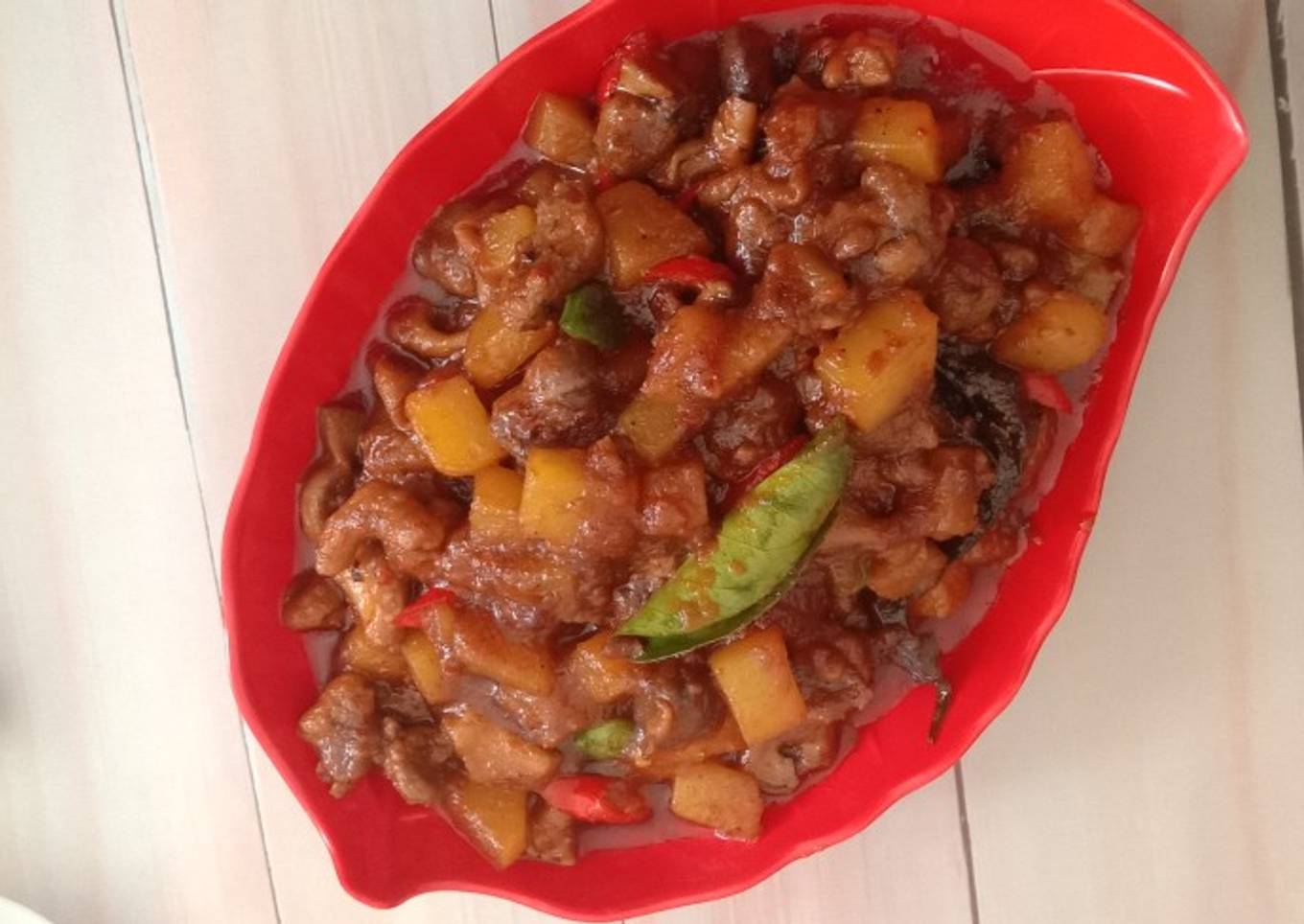 Sambal Goreng Kentang Ati Ampela Tanpa Santan