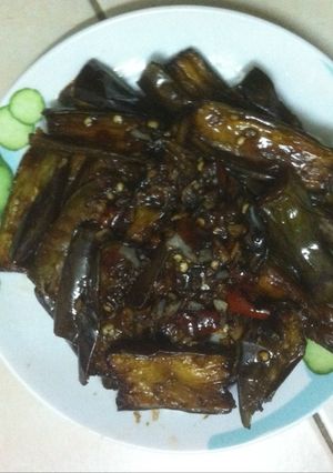 Hình của món Cà tím sốt tương.