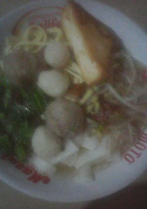 Foto resep Bakso ala nia (apa yang ada di kulkas)
