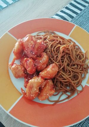 Kínai szezámmagos csirke recept fotója