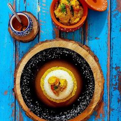 A picture of Fried Chingri Bhapa.