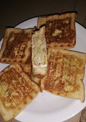 Egg bread sandwich ainihin hoton girkin