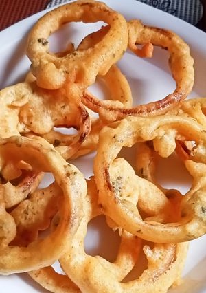 A picture of Onion Rings Pakoda.