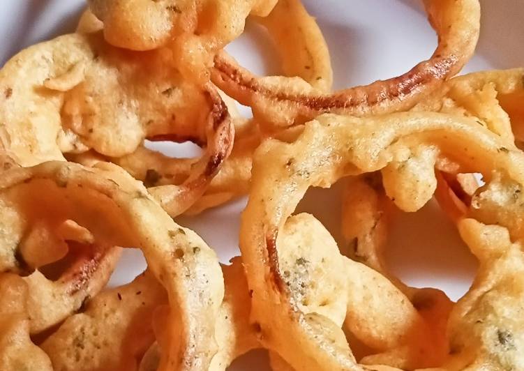 Recipe of Homemade Onion Rings Pakoda