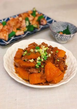 肉末燒南瓜 的食譜成品照片