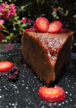 Una foto de Pastel imposible / Chocoflan