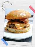 Hamburger bacon cheese home made