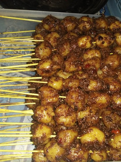Foto resep Cilok bumbu kacang dan kelapa goreng