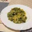 Crema de calabaza con arroz y brécol