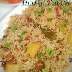 A picture of Vegetable pulao.