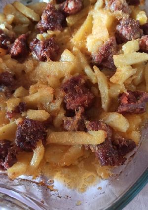 Foto di Patate gratinate al forno con salsiccia calabrese dolce