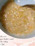 MPASI 6+: Bubur tim udang brokoli