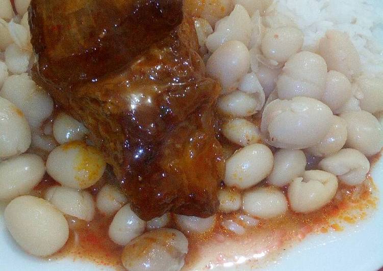 Asado de cerdo con frejoles