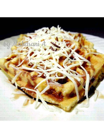 Langkah Gampang Membuat Resep  Waffle Cokjumpuk (Coklak keju empuk) yang Bisa Manjain Lidah, Enak Banget
