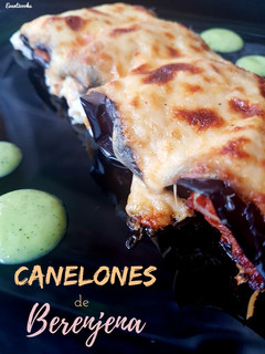 Una foto de Canelones de berenjena