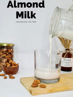 Foto resep Almond milk Homemade mudah 2 bahan aja (sugar free)