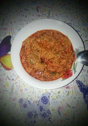 A picture of Egusi soup.