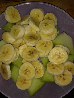 Una foto de Melón con plátano